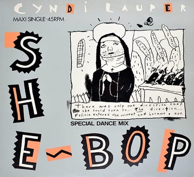 Cyndi Lauper - She Bop (Portrait, 37-04516) · 7" · Pitman