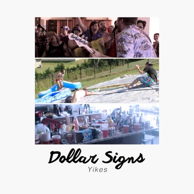 Dollar Signs - Yikes (Pure Noise Records, PNE359) · LP · Red/Green/Blue Tri-Stripe · Reissue