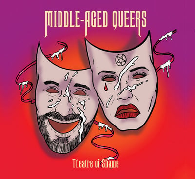 Middle-Aged Queers - Theatre Of Shame (Sell The Heart Records, STHR084) · 12" · Clear with Purple Smoke