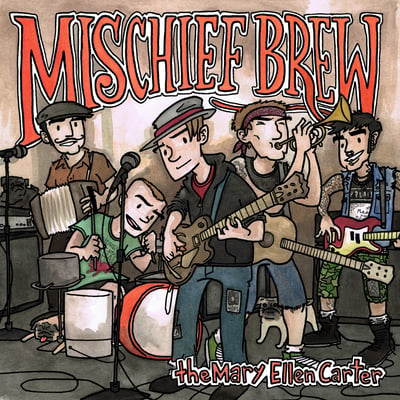 Franz Nicolay / Mischief Brew - Under The Table EP (Silver Sprocket Bicycle Club, SILVER 043) · 7" · Blue Vinyl