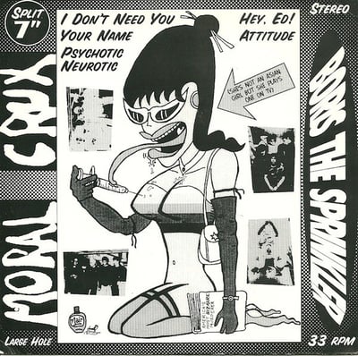 Moral Crux / Boris The Sprinkler - Moral Crux / Boris The Sprinkler (They Still Make Records, TSMR#1) · 7" · Gold Clear