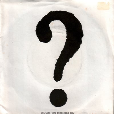 XTC - Are You Receiving Me (Virgin, VS 231) · 7" · 4 Prong Centre