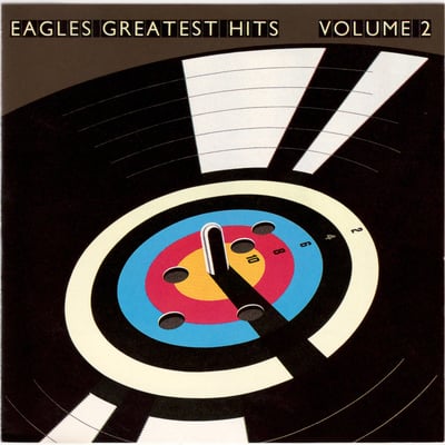 Eagles - Eagles Greatest Hits Volume 2 (Asylum Records, 9 E1-60205) · LP · Columbia House, Black & Yellow Labels · VG+/VG+ · Club Edition, Reissue