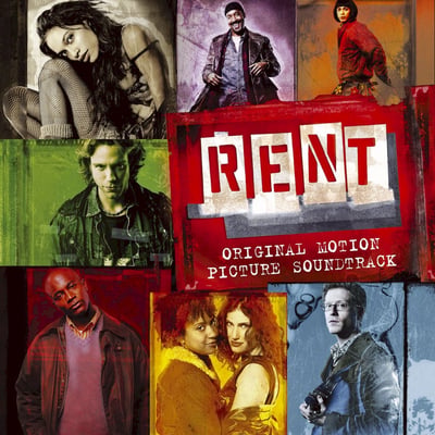 Various - Rent (Original Motion Picture Soundtrack) (Warner Records, RCV1 49455) · 2xLP · White Translucent [Milky Clear] / Red Translucent · VG+/VG+ · Record Store Day, Reissue