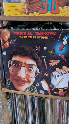 "Weird Al" Yankovic - Dare To Be Stupid (Rock 'N' Roll Records, FZ 40033) · LP · Carrollton Pressing