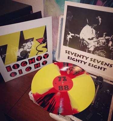 The 77s - Eighty Eight (Lo-Fidelity, LOFILP030) · 2xLP · Yellow/Red/Black · Reissue, Remastered