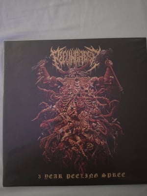 Peeling Flesh - 3 Year Peeling Spree (Unique Leader Records, ULR370) · 2xLP · Pink/Purple/Orange Splatter