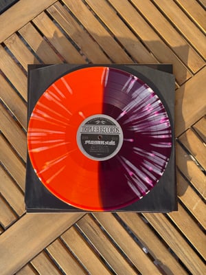 Magnitude - Of Days Renewed... (Triple-B Records, TBR: 192) · LP · Half Neon Orange / Half Clear Purple w/ Bone Splatter (Band Exclusive) · M/NM
