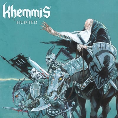 Khemmis - Hunted (20 Buck Spin, Spin076) · LP · Electric Blue/Silver+White Splatter · M/M · Club Edition, Limited Edition, Reissue