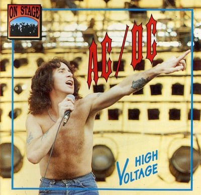 AC/DC - High Voltage (ATCO Records, SD 36-142) · LP · PR