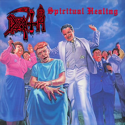 Death - Spiritual Healing (Back On Black, BOBV057LP) · LP · Clear With Red Splatter · Reissue