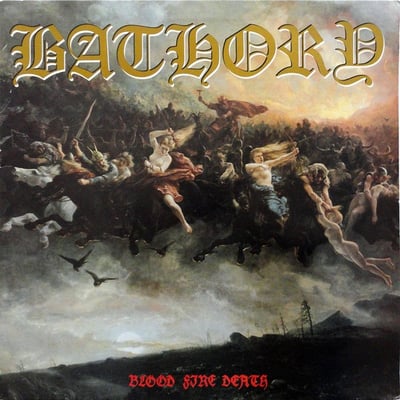 Bathory - Blood Fire Death (Black Mark Production, BMLP666-4) · LP · 180 Gram · NM/NM · Reissue
