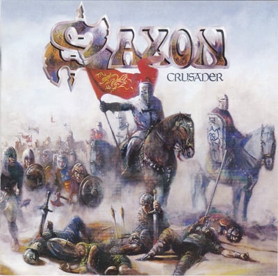 Saxon - Crusader (Carrere, 66.081) · LP · Gatefold · NM/VG