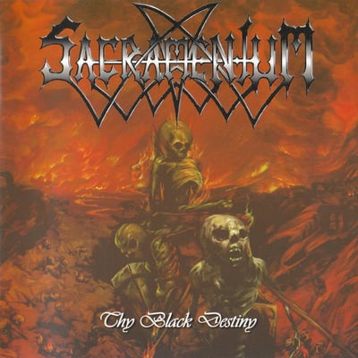 Sacramentum - Thy Black Destiny (Cosmic Key Creations, CKC080) · LP · Ultra Clear · NM/NM · Limited Edition, Reissue