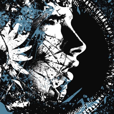 Killing The Dream - Fractures (Deathwish, DWI 64) · LP · White/Black/Sky Blue Tricolor