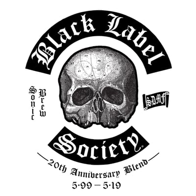 Black Label Society - Sonic Brew (20th Anniversary Blend 5.99-5.19) (eOne, EOM-LP-46103) · 2xLP · Silver With Blue/Black Marble, 180 Gram · Reissue
