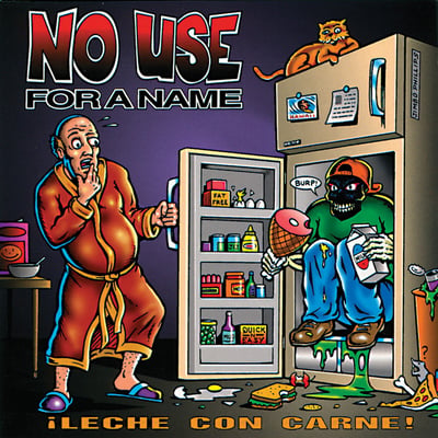 No Use For A Name - ¡Leche Con Carne! (Fat Wreck Chords, FAT522-1) · LP · Grey Marbled · Reissue