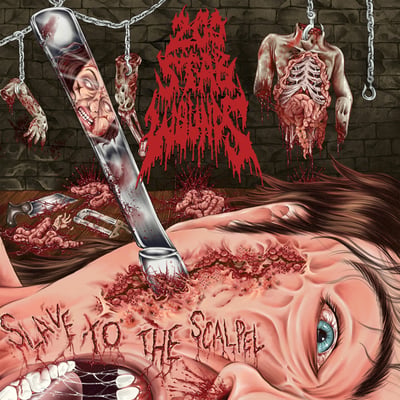 200 Stab Wounds - Slave To The Scalpel (Maggot Stomp, MAG72) · LP · Bone Inside Swamp Green · M/M · Limited Edition