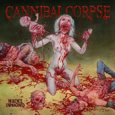 Cannibal Corpse - Violence Unimagined (Metal Blade Records, 3984-15748-1) · LP · Bone White With Red · M/M