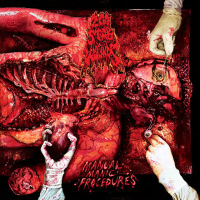 200 Stab Wounds - Manual Manic Procedures (Metal Blade Records, 3984-16047-3) · LP · Seaweed Marbled Vinyl · NM/NM · Limited Edition, Numbered