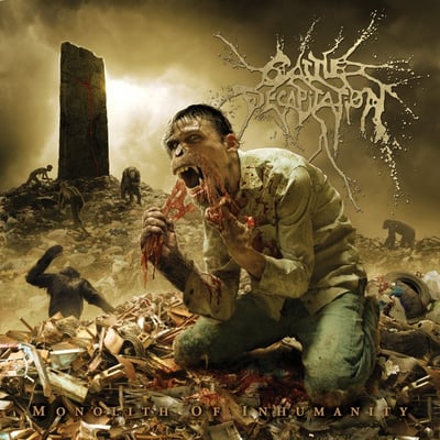 Cattle Decapitation - Monolith Of Inhumanity (Metal Blade Records, 3984-25165-6) · LP · White (Bone) & Oxblood Melt · Limited Edition, Reissue