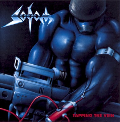 Sodom - Tapping The Vein (Noise Records, NOISE119DLP) · 2xLP · Red Transparent / Red Transparent · NM/NM · Reissue, Remastered