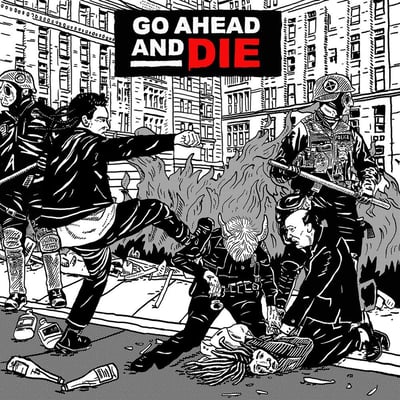 Go Ahead And Die - Go Ahead And Die (Nuclear Blast, 5887-2) · LP · White with Red Splatter · M/M · Limited Edition, Numbered