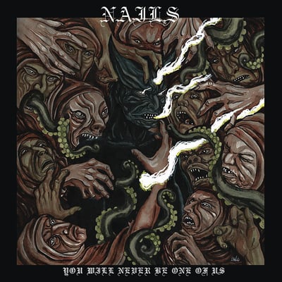 Nails - You Will Never Be One Of Us (Nuclear Blast Entertainment, NB 3771) · LP · White With Black Splatter · M/M · Club Edition, Reissue