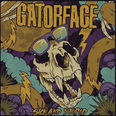 Gatorface - Sick And Stupid (Paper + Plastick, PP005) · 10" · Purple Transparent · Limited Edition, Etched
