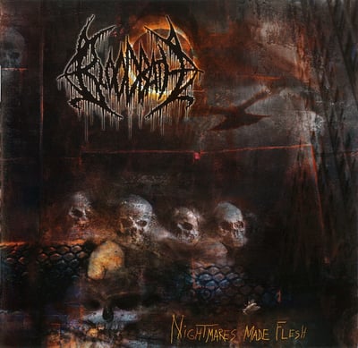 Bloodbath - Nightmares Made Flesh (Peaceville, VILELP990) · LP · Orange [Translucent] · M/M · Limited Edition, Reissue, Repress