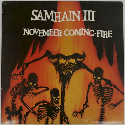 Samhain - November-Coming-Fire (Plan 9, PL9-07) · LP · Blue · VG+/M · Reissue