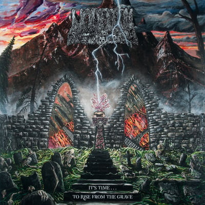 Undeath - It's Time...To Rise From The Grave (Prosthetic Records, PROS105074) · 12" · Headstone Grey Splatter · M/M · Limited Edition