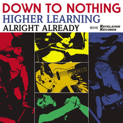 Down To Nothing - Higher Learning (Revelation Records, REV140) · 7" · Blue · Limited Edition, Repress