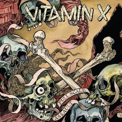 Vitamin X - Full Scale Assault (Tankcrimes, TC29) · LP · Tan · Limited Edition