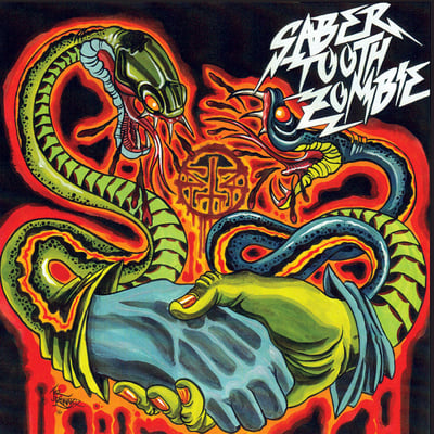 Sabertooth Zombie - Midnight Venom (Twelve Gauge Records, TG49) · 12" · Clear vinyl · NM/NM