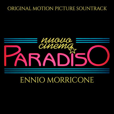 Ennio Morricone - Nuovo Cinema Paradiso (Original Motion Picture Soundtrack) (AMS Records, AMS LP 88) · LP · Crystal Clear · NM/NM · Reissue