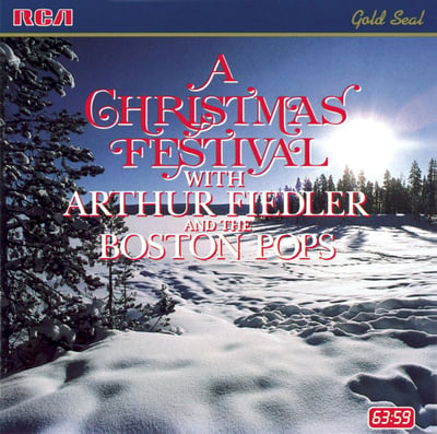 Arthur Fiedler • Boston Pops Orchestra - A Christmas Festival (Deutsche Grammophon, 2584 024) · LP · VG+/VG+ · Reissue