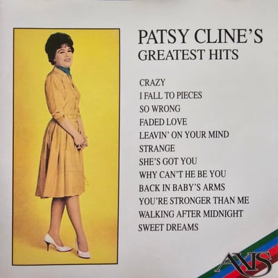 Patsy Cline - Greatest Hits (MCA Records, MCA-12) · LP · VG+/VG+ · Reissue
