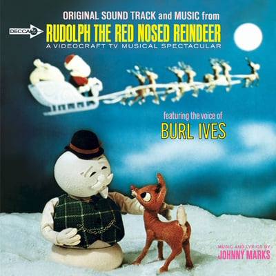 Burl Ives - Original Sound Track And Music From Rudolph The Red Nosed Reindeer (MCA Records, MCA-15003) · LP · Gloversville Press, Blue Rainbow Labels · VG+/VG+ · Reissue
