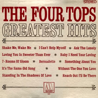 Four Tops - Greatest Hits (Motown, MOTOWN 662) · LP · Rockaway Pressing · VG+/VG+