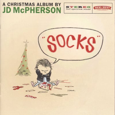 JD McPherson - "Socks" (New West Records, NW5273) · LP · Red/Black marble · NM/NM