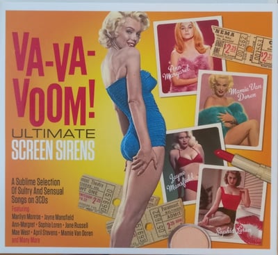 Various - Va-Va-Voom! Screen Sirens Sing! (Rhino Records, RNTA 1999) · 2xLP · Pink · NM/NM · Special Edition