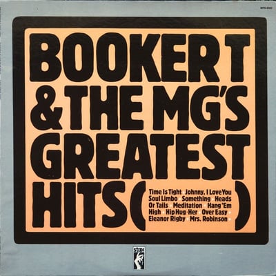 Booker T & The MG's - Greatest Hits (Stax, STS 2033) · LP · VG+/VG+ · Reissue