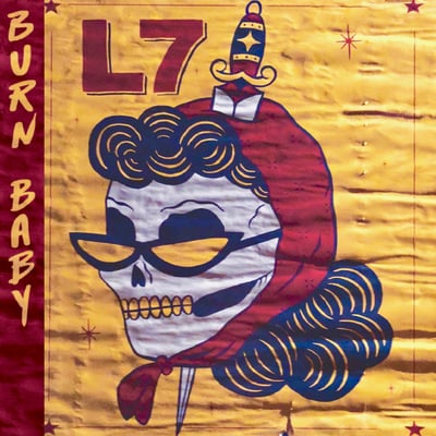 L7 - Burn Baby / Fighting The Crave (Blackheart Records, none) · 7" · Golden Yellow · Record Store Day, Limited Edition