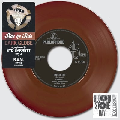 Syd Barrett / R.E.M. - Dark Globe (Parlophone, 7-547637 (K1)) · 7" · Purple Solid · Media NM · Record Store Day, Limited Edition