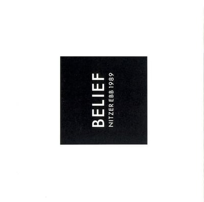 Nitzer Ebb - Belief (Pylon Records, PYLON 43) · 2xLP · Clear / Clear · Reissue, Limited Edition