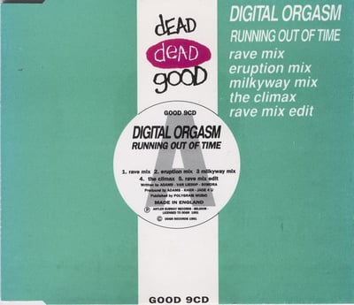 Digital Orgasm - Running Out Of Time (Remixes) (WHTE LBLS, RUNNING) · 12" · Promo