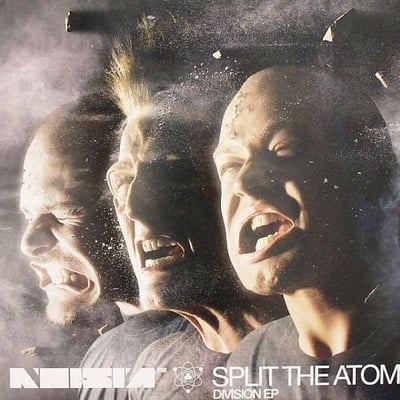Noisia - Split The Atom (Division EP) (Division Recordings, DVSN004EP) · 2x12"
