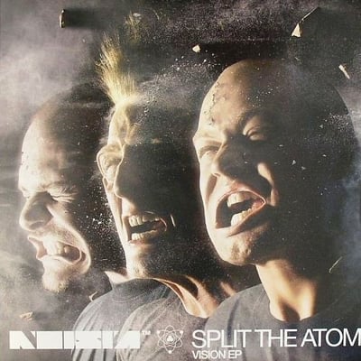Noisia - Split The Atom (Vision EP) (Vision Recordings, VSN008) · 2x12" · Reissue