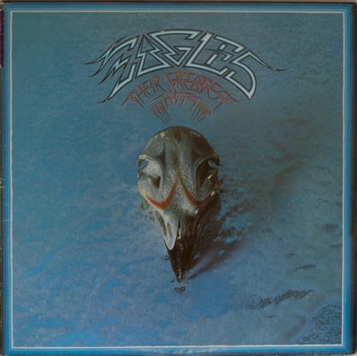 Eagles - Their Greatest Hits 1971–1975 (Asylum Records, 6E-105) · LP · Allied pressing